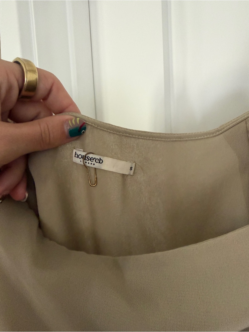 House of CB Beige Sheer Set with Western Floral Embroidery - Picture 9 of 15